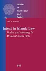 Intent in Islamic Law