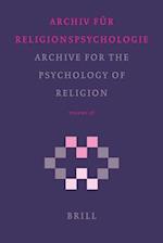 Archive for the Psychology of Religion / Archiv Für Religionspsychologie, Volume 28 (2006)
