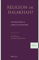 Religion or Halakha