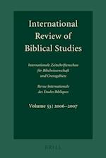 International Review of Biblical Studies, Volume 53 (2006-2007)