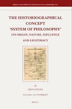 The Historiographical Concept 'System of Philosophy'