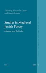 Studies in Medieval Jewish Poetry