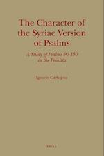 The Character of the Syriac Version of Psalms