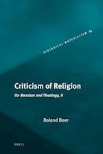 Criticism of Religion