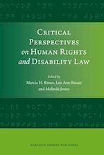 Critical Perspectives on Human Rights and Disability Law