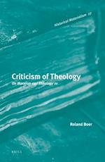 Criticism of Theology