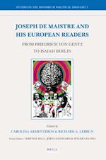 Joseph de Maistre and His European Readers