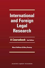 International and Foreign Legal Research