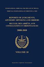 Reports of Judgments, Advisory Opinions and Orders / Recueil Des Arrêts, Avis Consultatifs Et Ordonnances, Volume 10 (2008-2010)