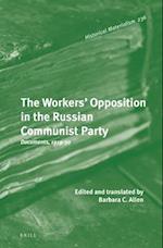 The Workers' Opposition in the Russian Communist Party