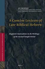 A Concise Lexicon of Late Biblical Hebrew