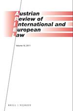 Austrian Review of International and European Law, Volume 16 (2011)