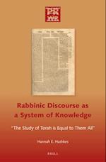 Rabbinic Discourse as a System of Knowledge