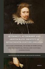 Authority, Authorship and Aristocratic Identity in Seventeenth-Century England