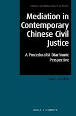 Mediation in Contemporary Chinese Civil Justice