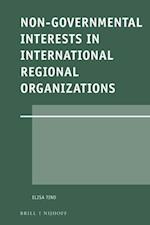 Non-Governmental Interests in International Regional Organizations