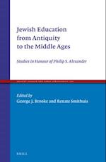 Jewish Education from Antiquity to the Middle Ages