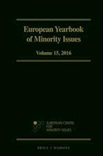 European Yearbook of Minority Issues, Volume 15 (2016)