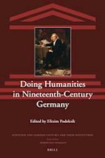 Doing Humanities in Nineteenth-Century Germany