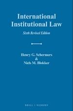 International Institutional Law