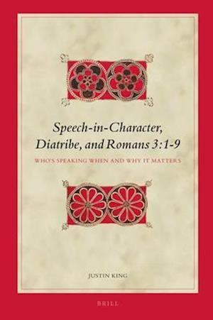 Speech-In-Character, Diatribe, and Romans 3