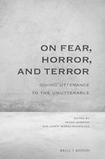 On Fear, Horror, and Terror