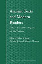 Ancient Texts and Modern Readers