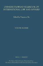 Chinese (Taiwan) Yearbook of International Law and Affairs, Volume 36, (2019)