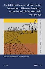 Social Stratification of the Jewish Population of Roman Palestine in the Period of the Mishnah, 70-250 Ce