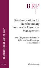 Data Innovations for Transboundary Freshwater Resources Management