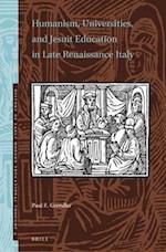 Humanism, Universities, and Jesuit Education in Late Renaissance Italy