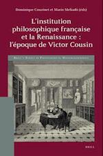 L'Institution Philosophique Française Et La Renaissance