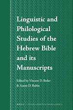 Linguistic and Philological Studies of the Hebrew Bible and Its Manuscripts