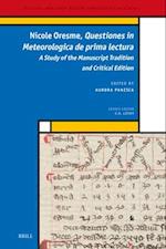 Nicole Oresme, Questiones in Meteorologica de Prima Lectura