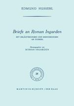 Briefe an Roman Ingarden