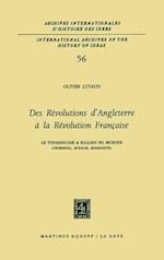 Des révolutions d'Angleterre à la Révolution française