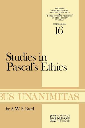 Studies in Pascal’s Ethics