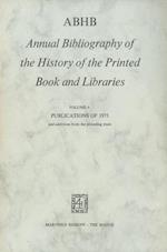 ABHB Annual Bibliography of the History of the Printed Book and Libraries