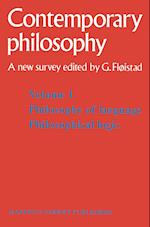 Tome 1 Philosophie du langage, Logique philosophique / Volume 1 Philosophy of language, Philosophical logic