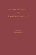 Van Vollenhoven on Indonesian Adat Law
