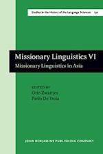 Missionary Linguistics VI