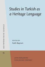 Studies in Turkish as a Heritage Language