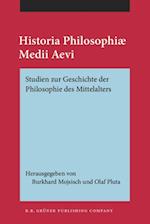 Historia Philosophiae Medii Aevi