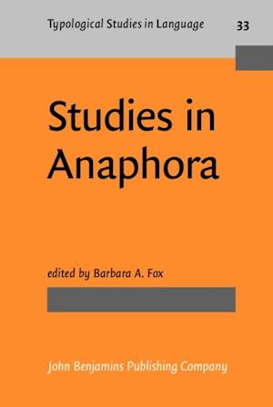 Studies in Anaphora