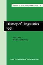 History of Linguistics 1993