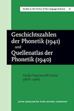 'Geschichtszahlen der Phonetik' (1941), together with 'Quellenatlas der Phonetik' (1940)