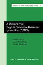 Dictionary of English Normative Grammar 1700-1800 (DENG)