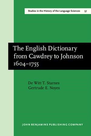 English Dictionary from Cawdrey to Johnson 1604-1755