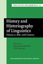 History and Historiography of Linguistics