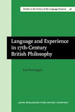 Language and Experience in 17th-Century British Philosophy